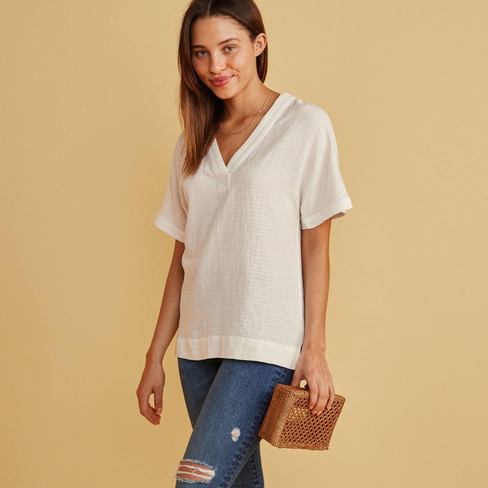 Marine Layer Bali Tunic in Shadow Stripe Sz M